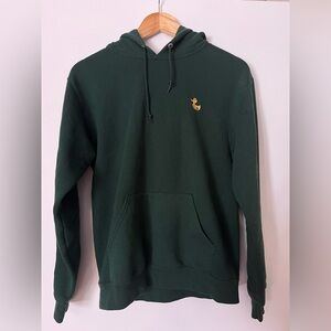 Jerzees Forest Green Hoodie with Duck Emblem